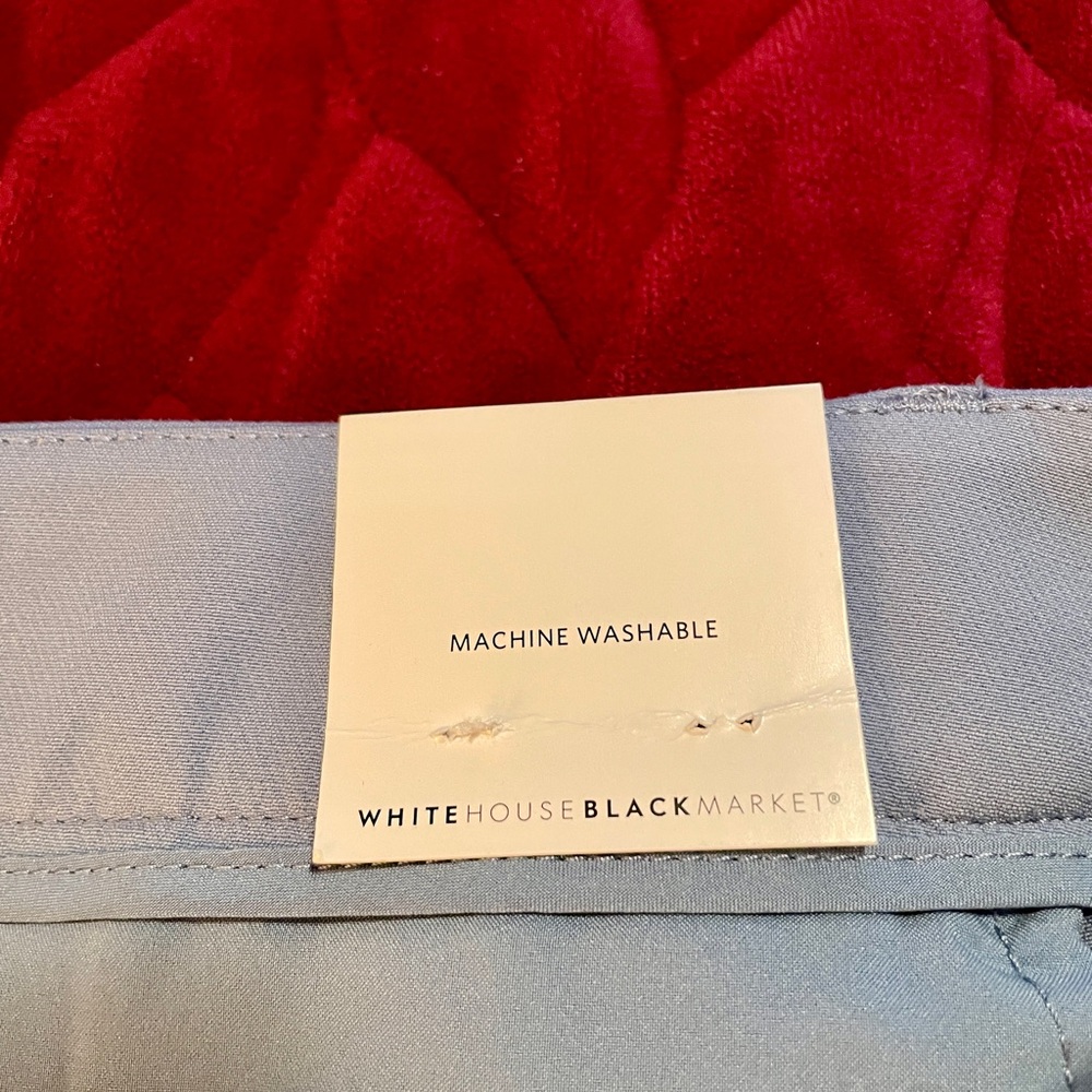 White House Black Market Blue Women's Slim Ankle Comfort Stretch NWT 12/28" - Picture 7 of 9